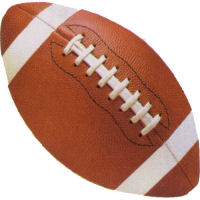 15" Football Cutout