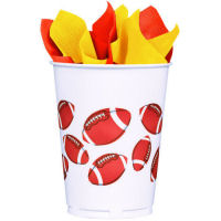 Football Fan Plastic Cups - 14 oz (8 ct)