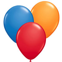11" Game Colors Balloons.  10 ct